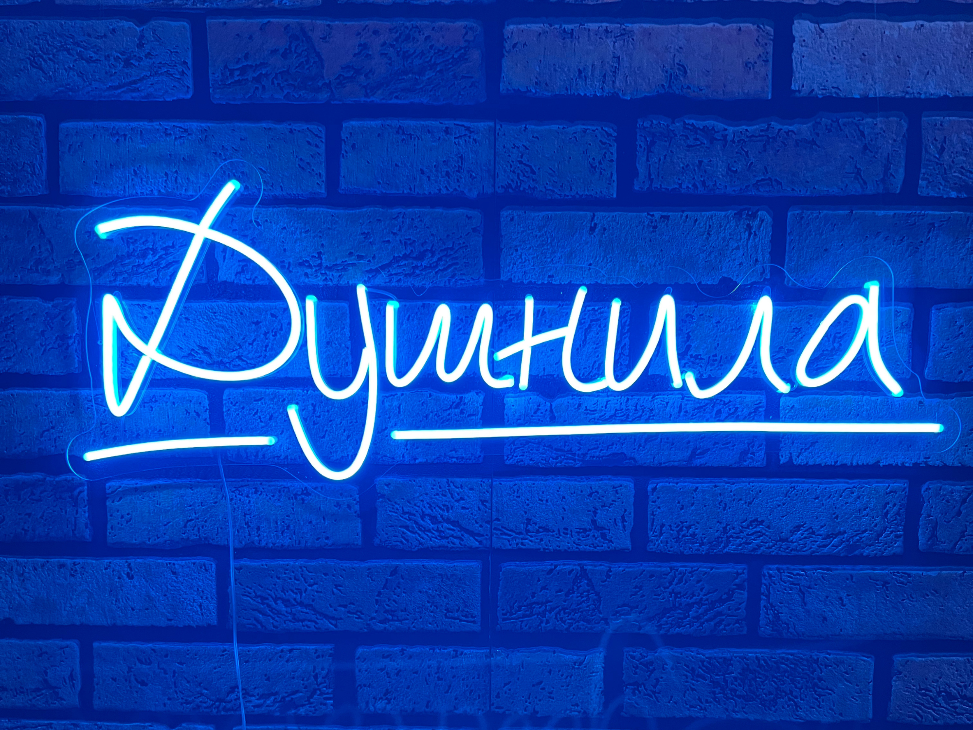 неоновая вывеска душнила